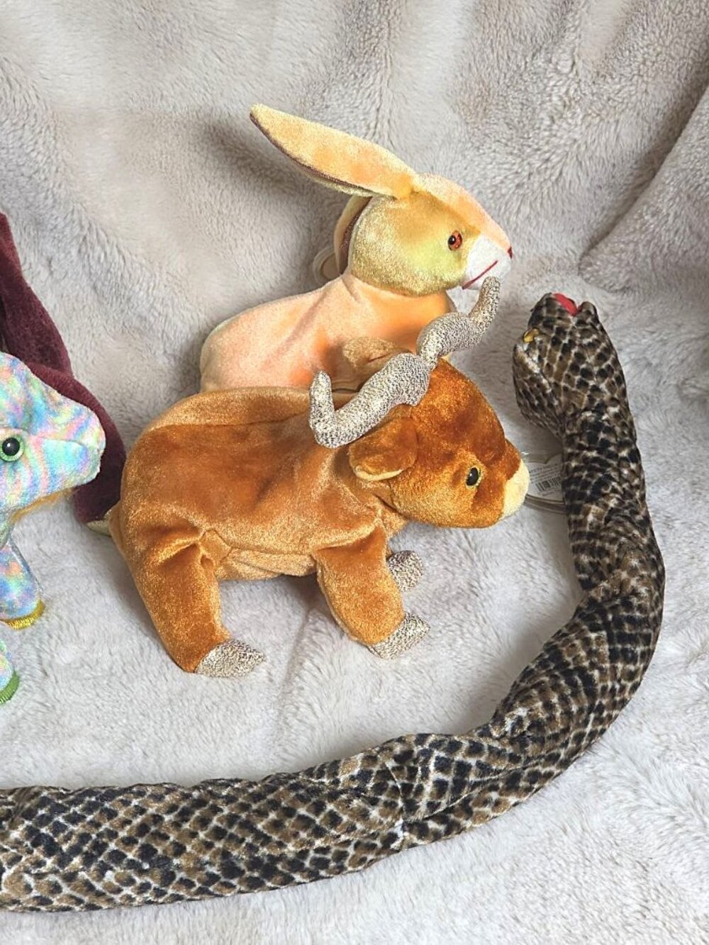 TY Beanie Baby Chinese Zodiac Lot Of 5 New With Tags/Protector - Snake Ox ++ - Picture 6 of 6